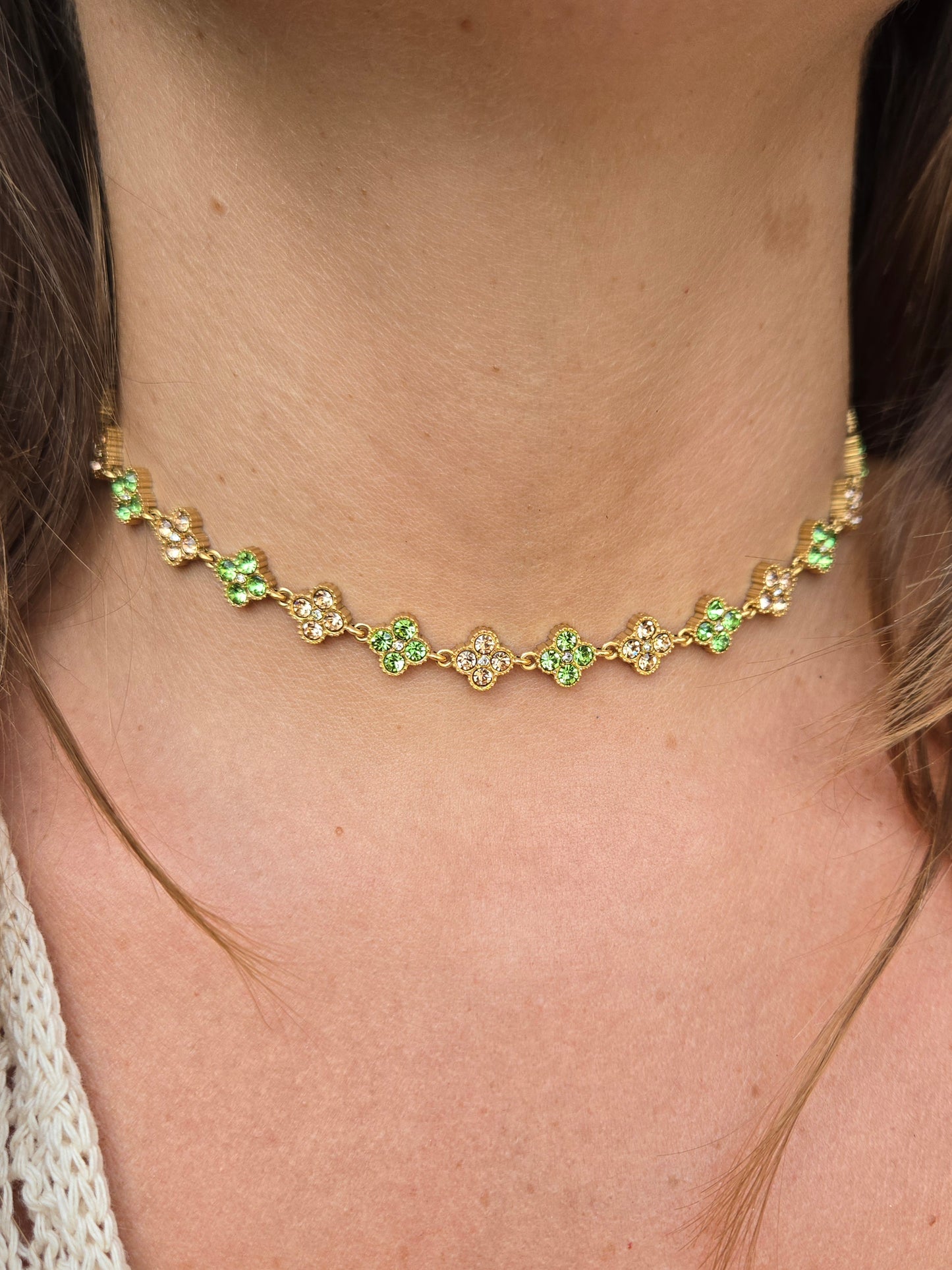 Collier ras de cou MAËRA - vert