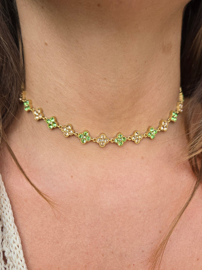 Collier ras de cou MAËRA - vert