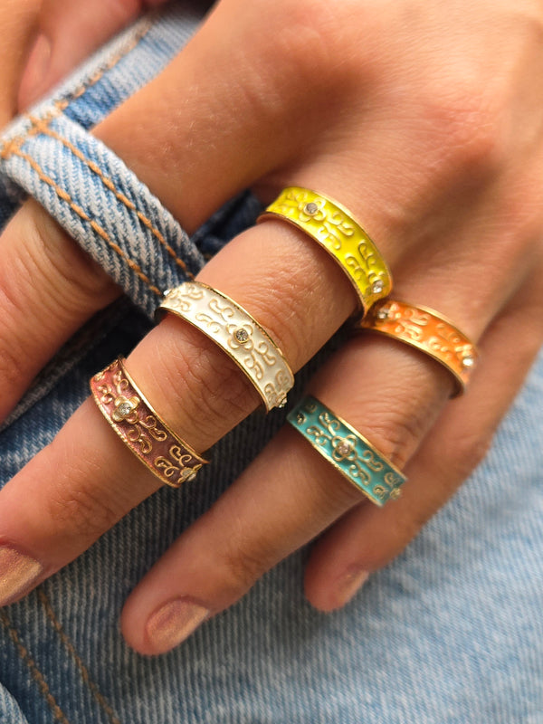 Bague colorée PALMA D'ORO