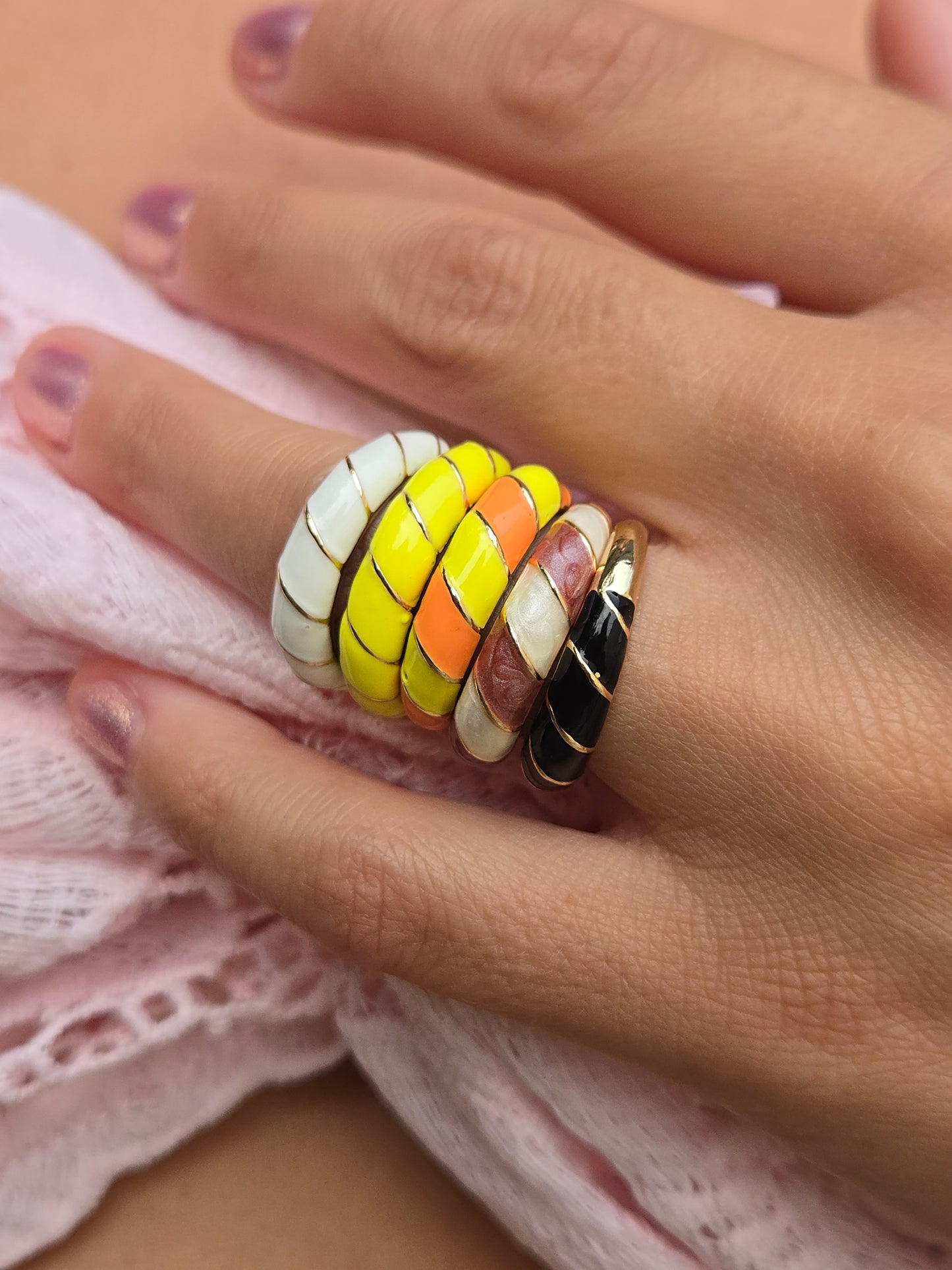 Bague colorée SORBETTO