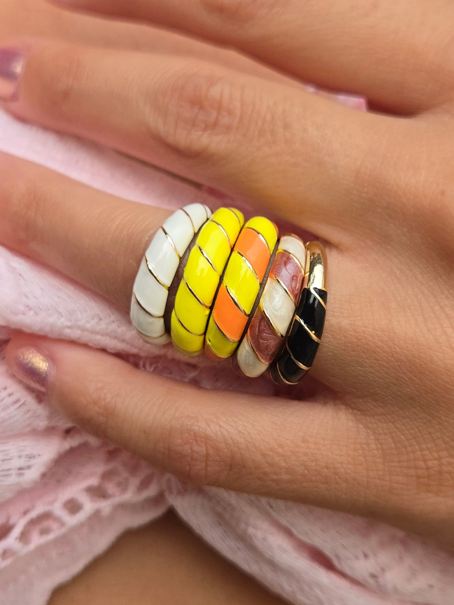 Bague colorée SORBETTO