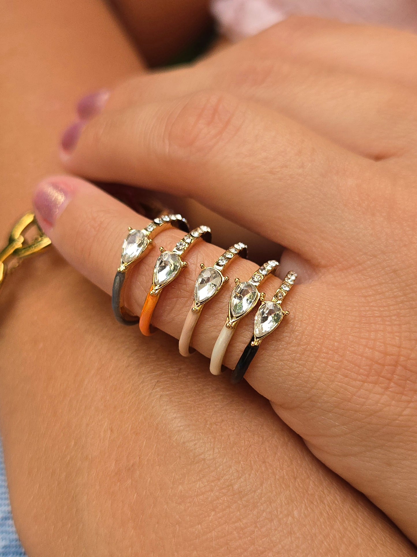 Bague colorée MAJOLICA