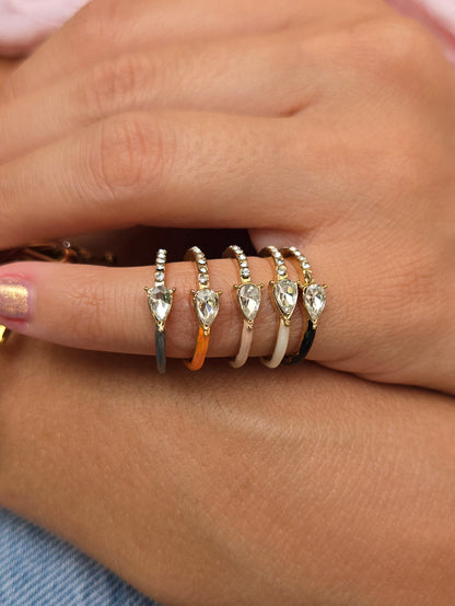 Bague colorée MAJOLICA