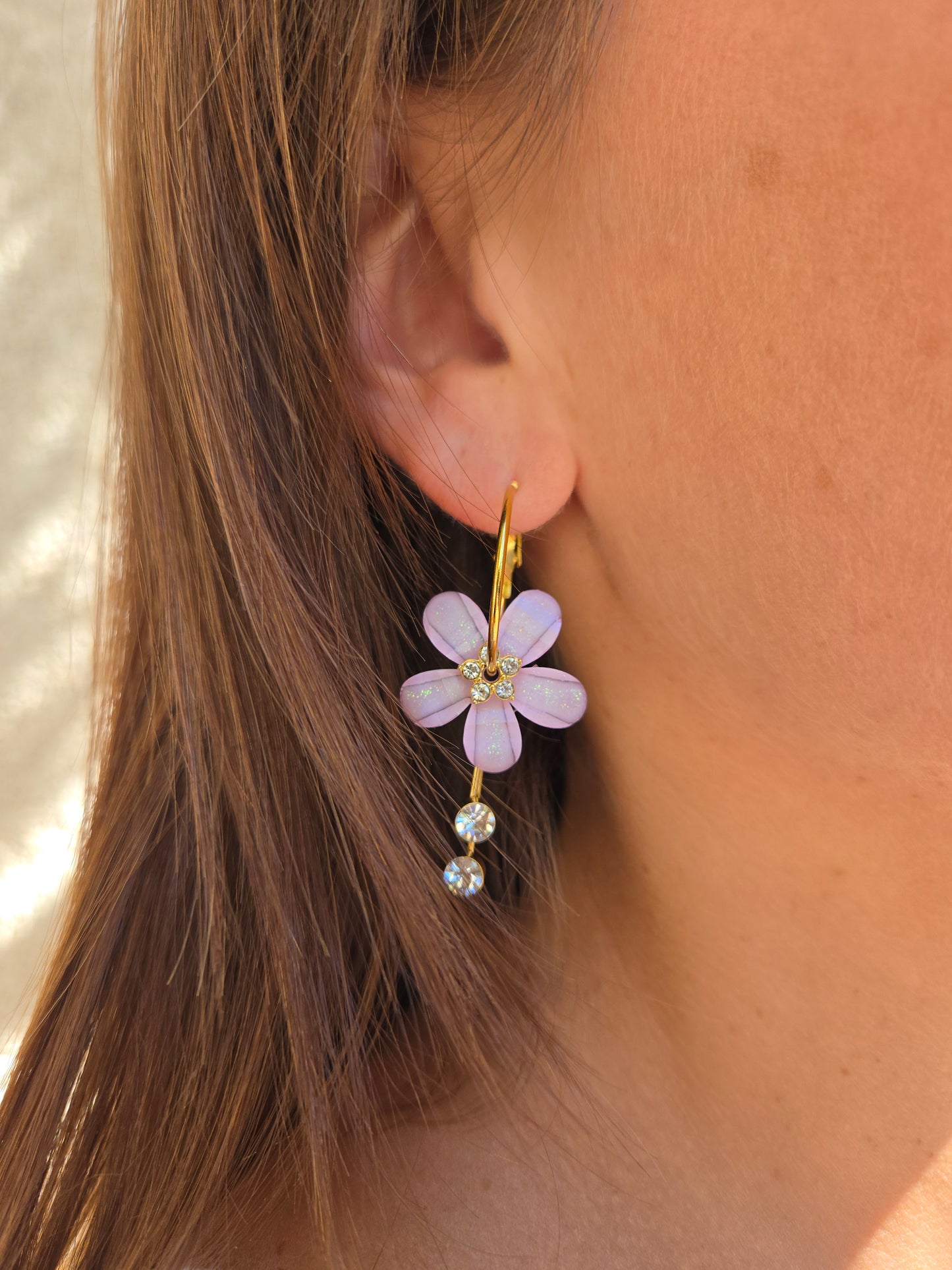 Boucles d’oreilles FLORIA - rose