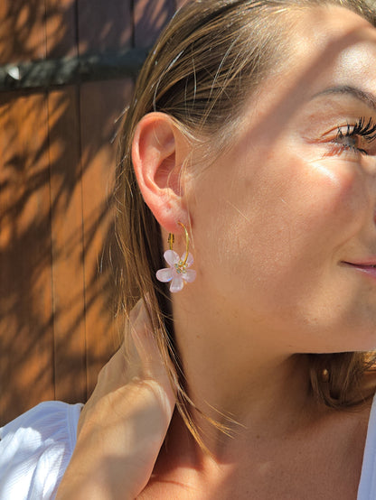 Boucles d’oreilles FLORIA - rose