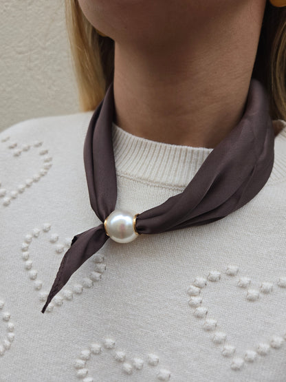 Foulard aimanté - chocolat