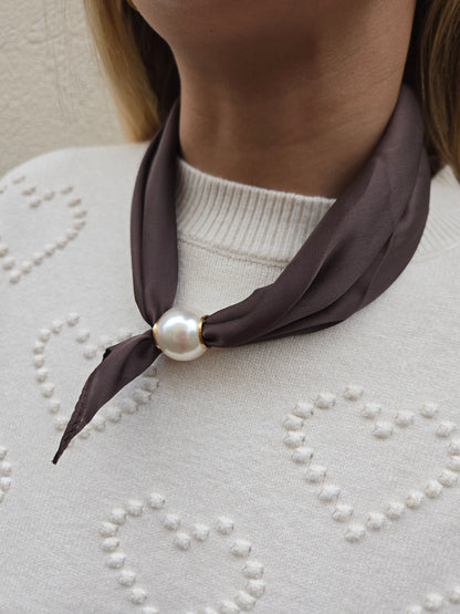 Foulard aimanté - chocolat