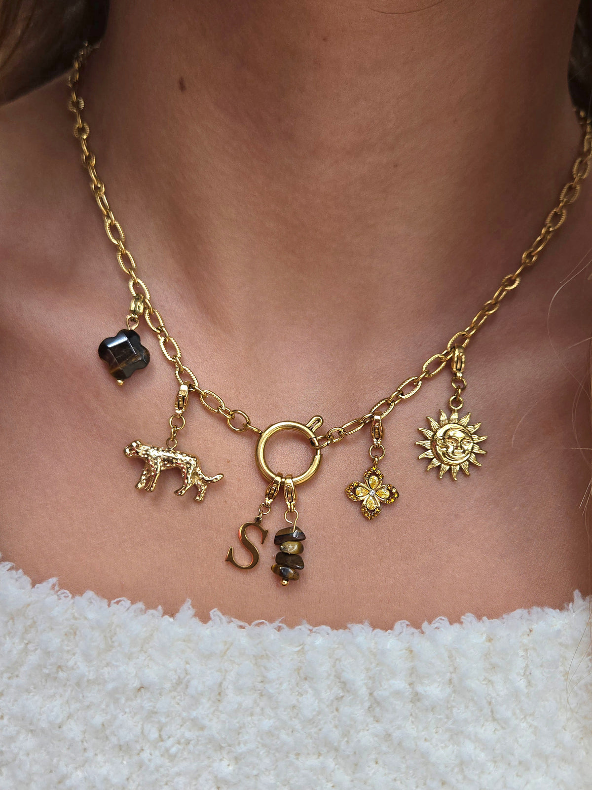 Collier TIFFANIA (personnalisable) - doré