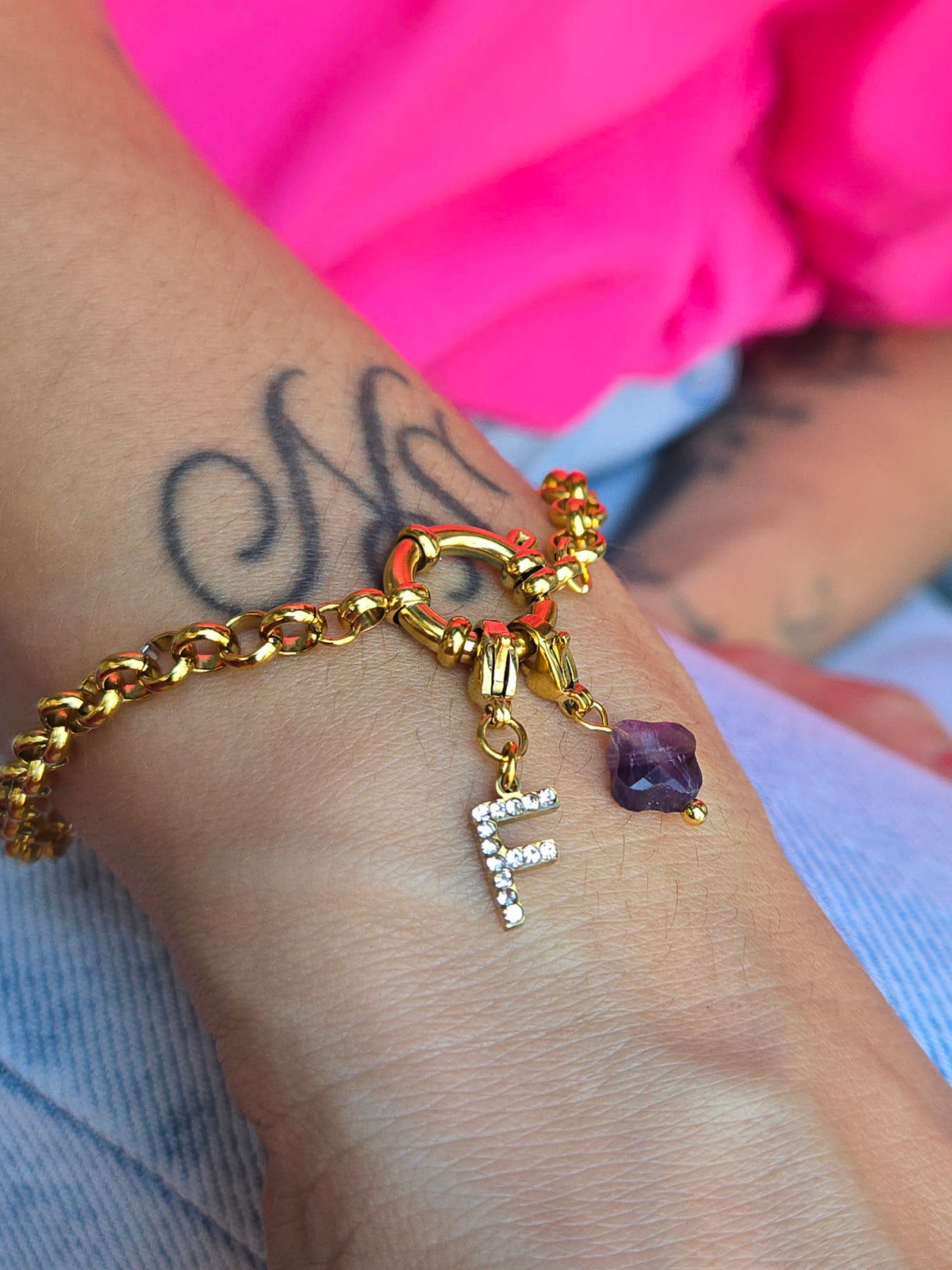 Bracelet MAYNA (personnalisable) - doré