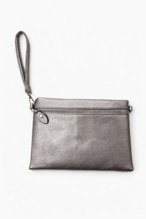 Sac pochette Chic | Argent Métallisé