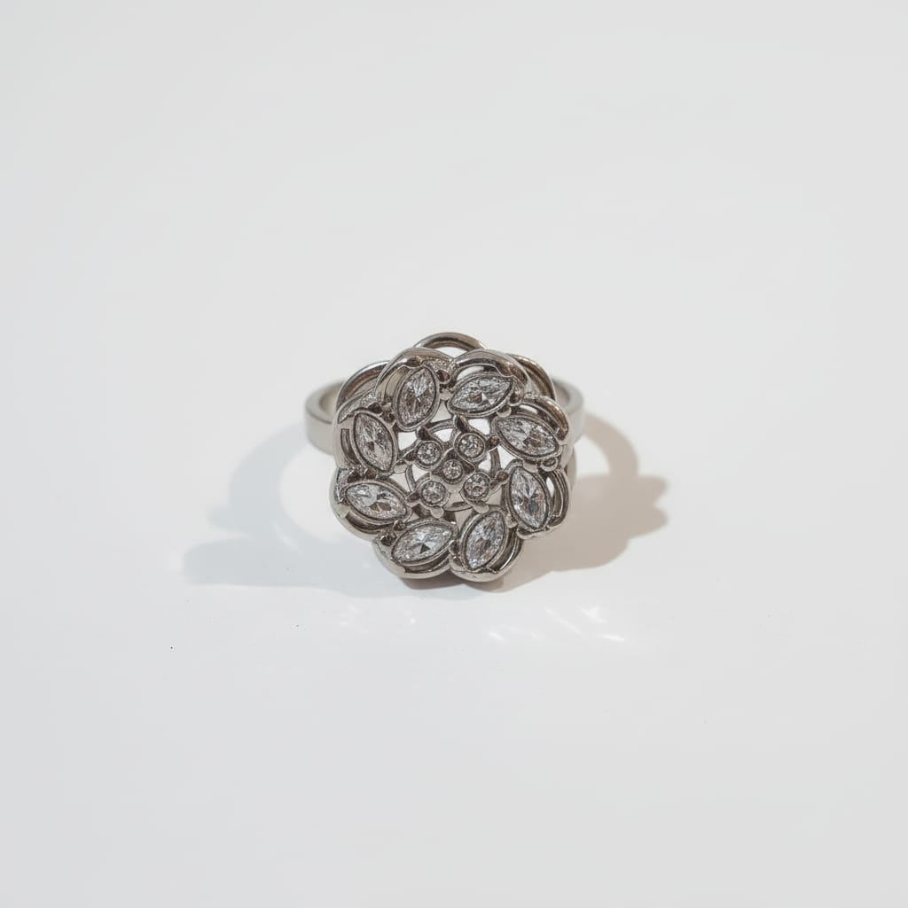 Bague rotative anti-stress AVA – argenté
