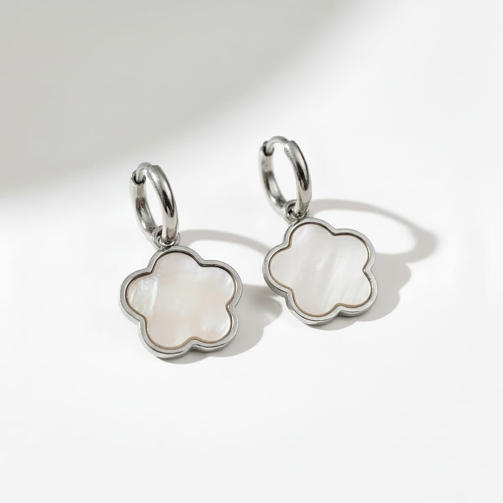Boucles d’oreilles OPALÉA – argenté
