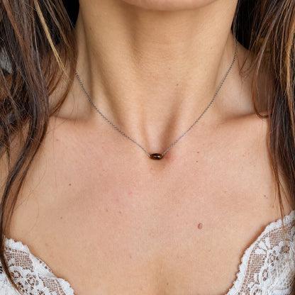 Collier déstockage petite pierre naturelle