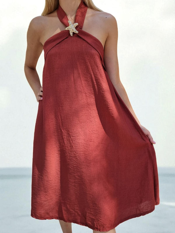 Robe étoile de mer - terracotta
