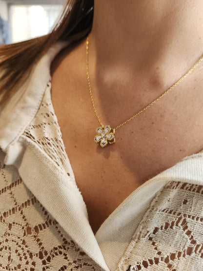 Collier rotatif anti-stress ANNA - Doré