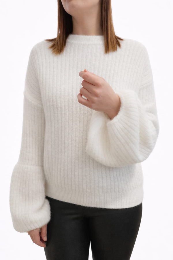 Pull manches évasées | Blanc
