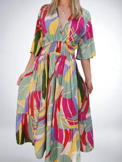 Robe multicolore