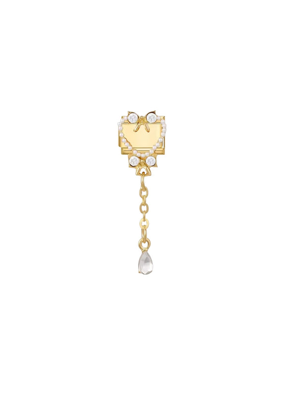 Charm italien doré – Perles & goutte