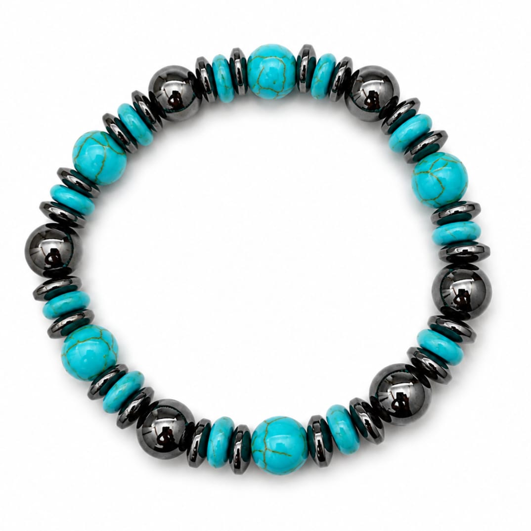 Bracelet homme pierres naturelles ELIO