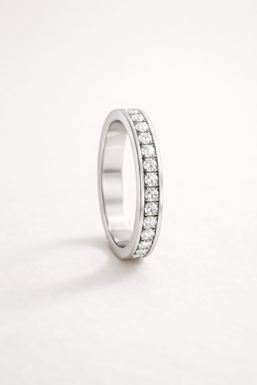 Bague rotative anti stress - argenté