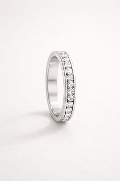 Bague rotative anti stress - argenté