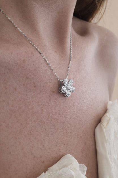 Collier rotatif anti-stress ANNA - Argenté