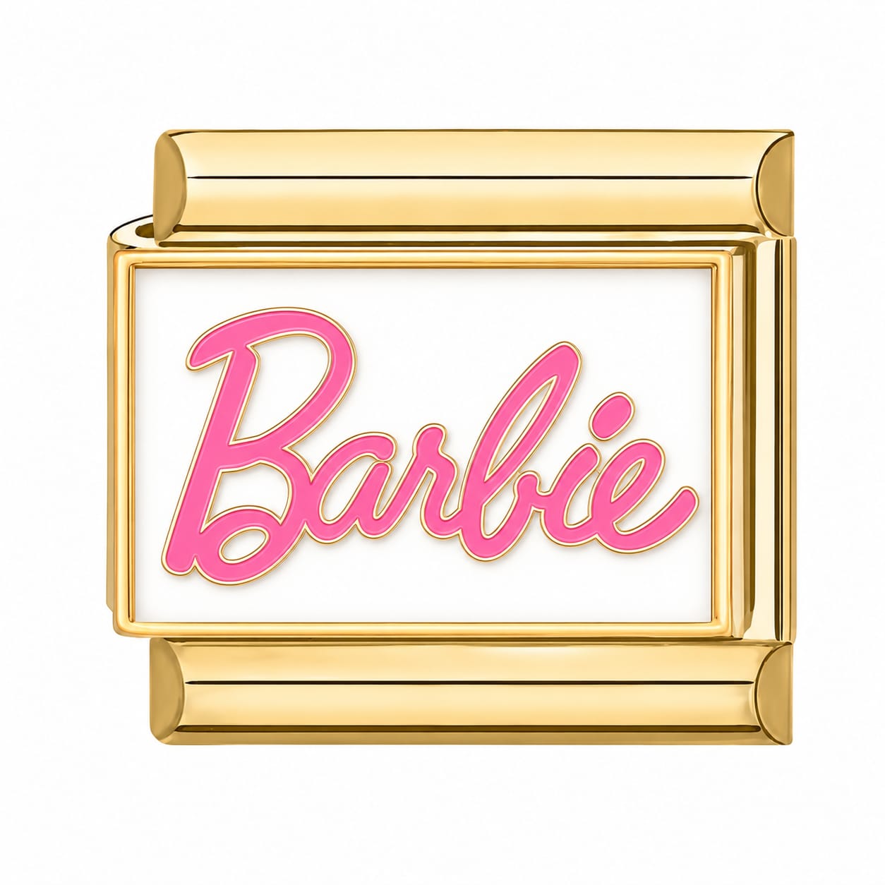 Charm italien Barbie fond blanc