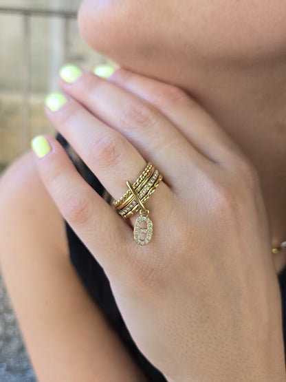 Bague empilable SOLÉANE - doré
