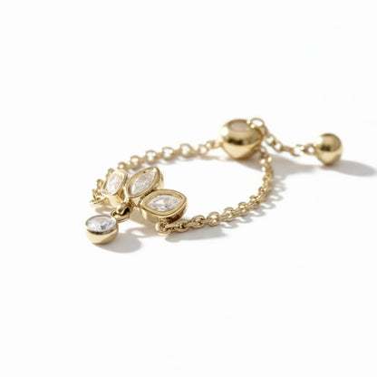 Bague chaînette LYSSIA - doré