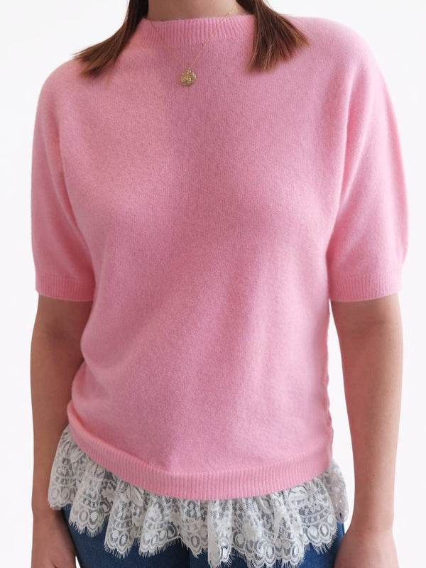 Tee-shirt Dentelle ROMANE | Coloris au choix