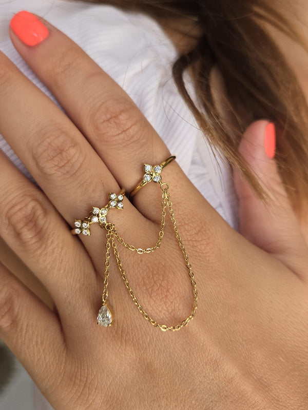 Double bague ORNELLA