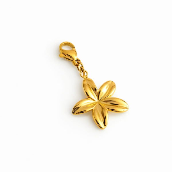 Charm fleur hibiscus - doré