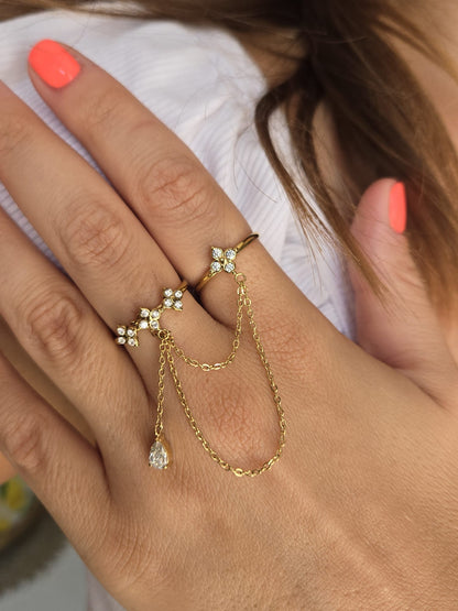 Double bague ORNELLA