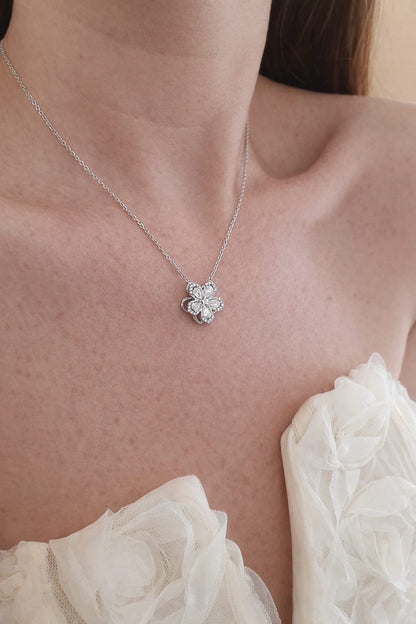 Collier rotatif anti-stress ANNA - Argenté