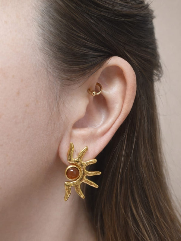 Boucles d'oreilles SOLEIA - doré