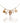 Bracelet cordon breloques marine blanche - doré