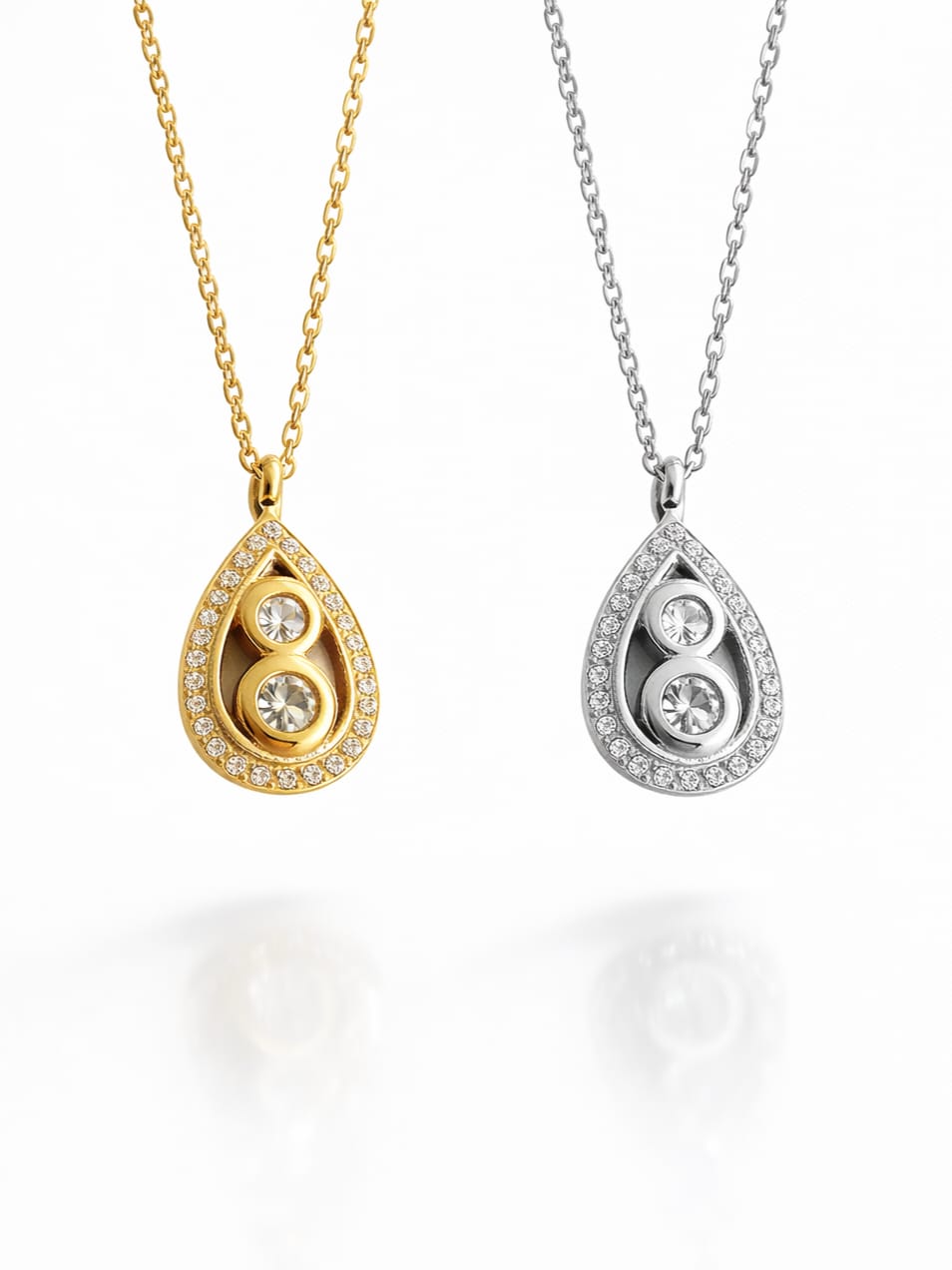 Collier MILLA zircons - doré