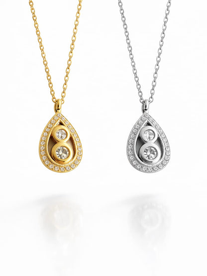 Collier MILLA zircons - doré