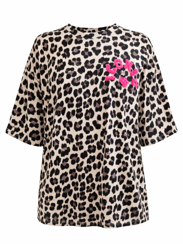 Tee-shirt ICONIC CŒUR | léopard