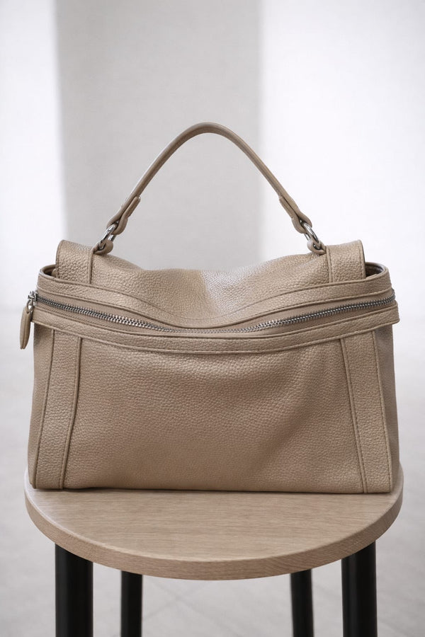 Sac Élégance | Beige Nude Golden
