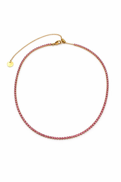Ras de cou Rose éclat - doré