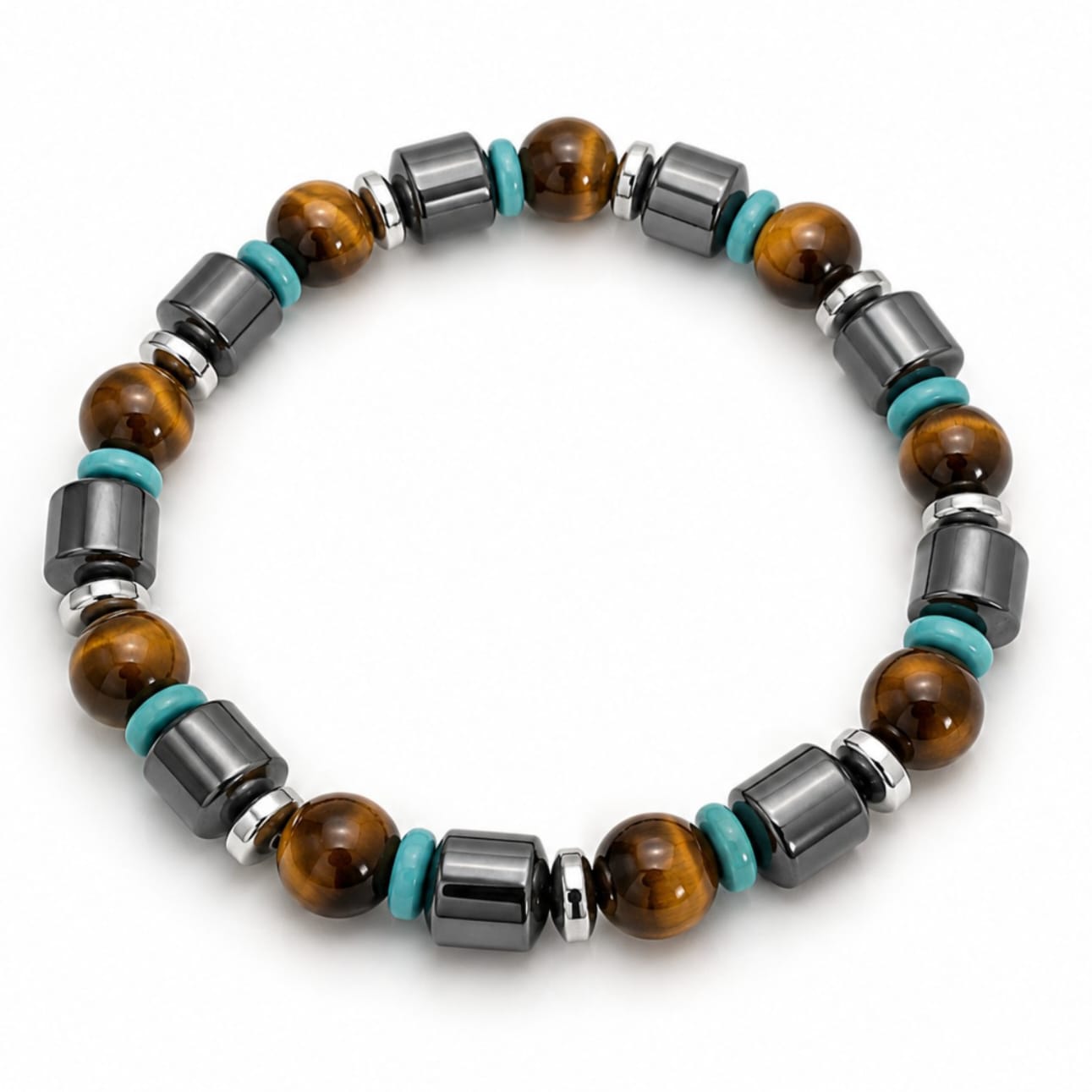 Bracelet homme pierres naturelles ALESSIO