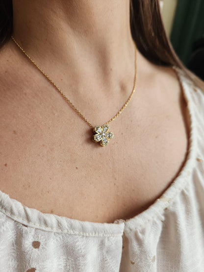 Collier rotatif anti-stress ANNA - Doré