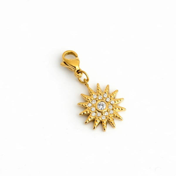 Charm Soleil zircons - doré