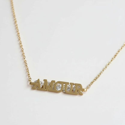 Collier AMOUR – doré