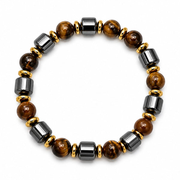 Bracelet homme pierres naturelles ELIAS