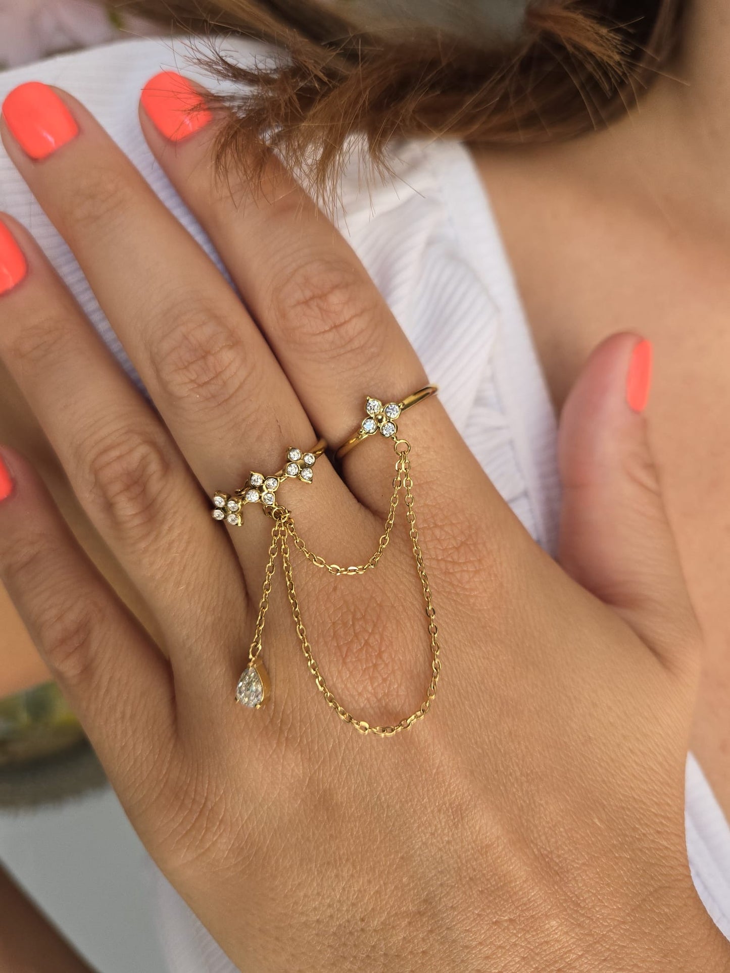 Double bague ORNELLA