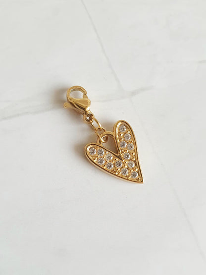 Charm cœur zircons