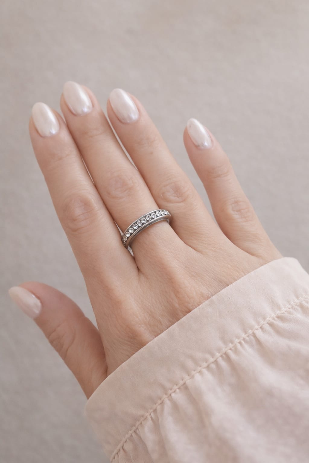 Bague rotative anti stress - argenté