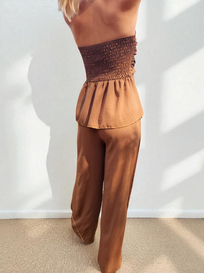 Ensemble bustier - marron
